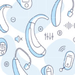 an illustration of various hearing aid models