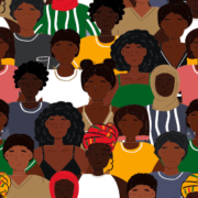 An illustration of a diverse group of African American individuals