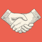 Illustration of two hands shaking