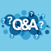 An illustration of the letters "Q&A" and question marks surrounding