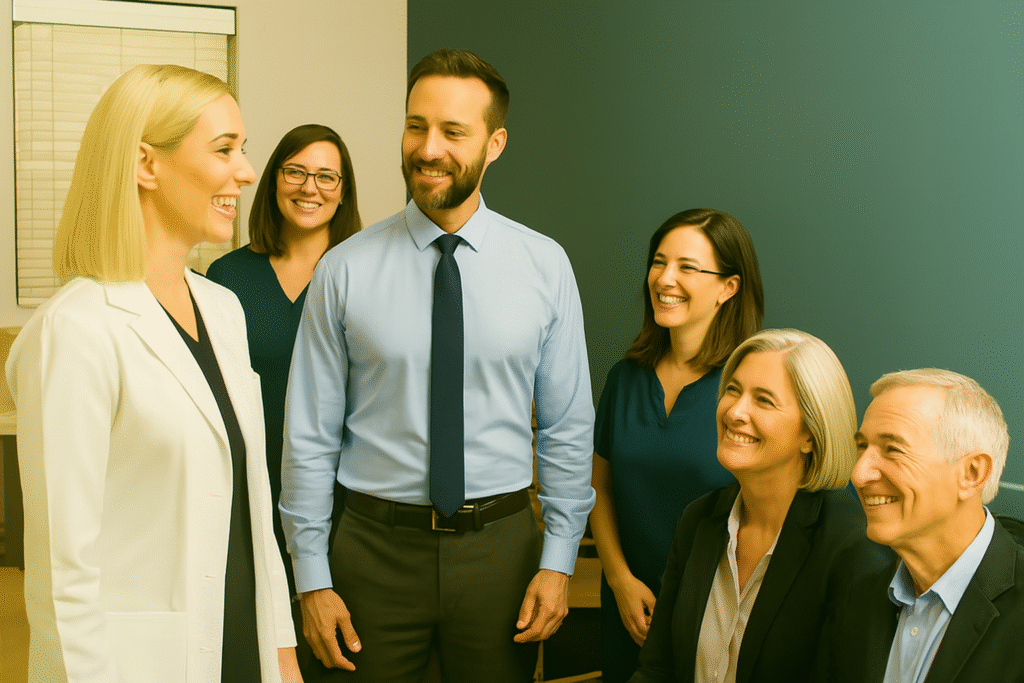 Audiologist Talking to a Group