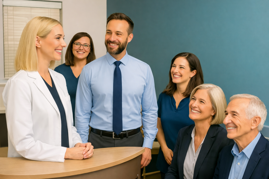 Audiologist Talking to a Group